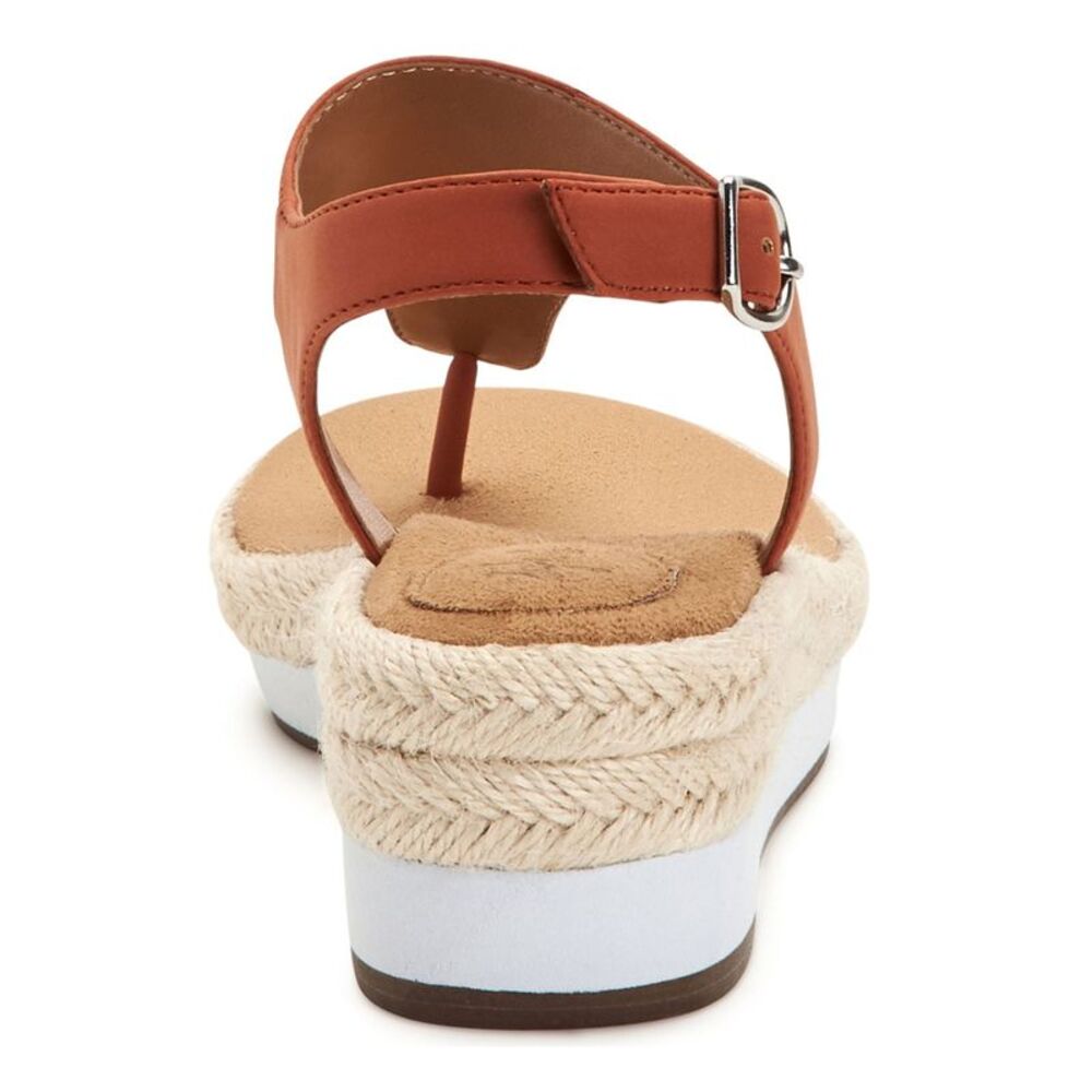STYLE & COMPANY Womens Orange Espadrille Balii Wedge Slingback Sandal 6 M - Picture 2 of 4
